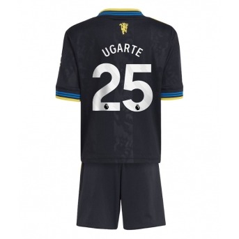 Billige Fotballdrakt Manchester United Manuel Ugarte #25 Replika Tredjedraktsett Barn 2025-26 Kortermet (med bukser)